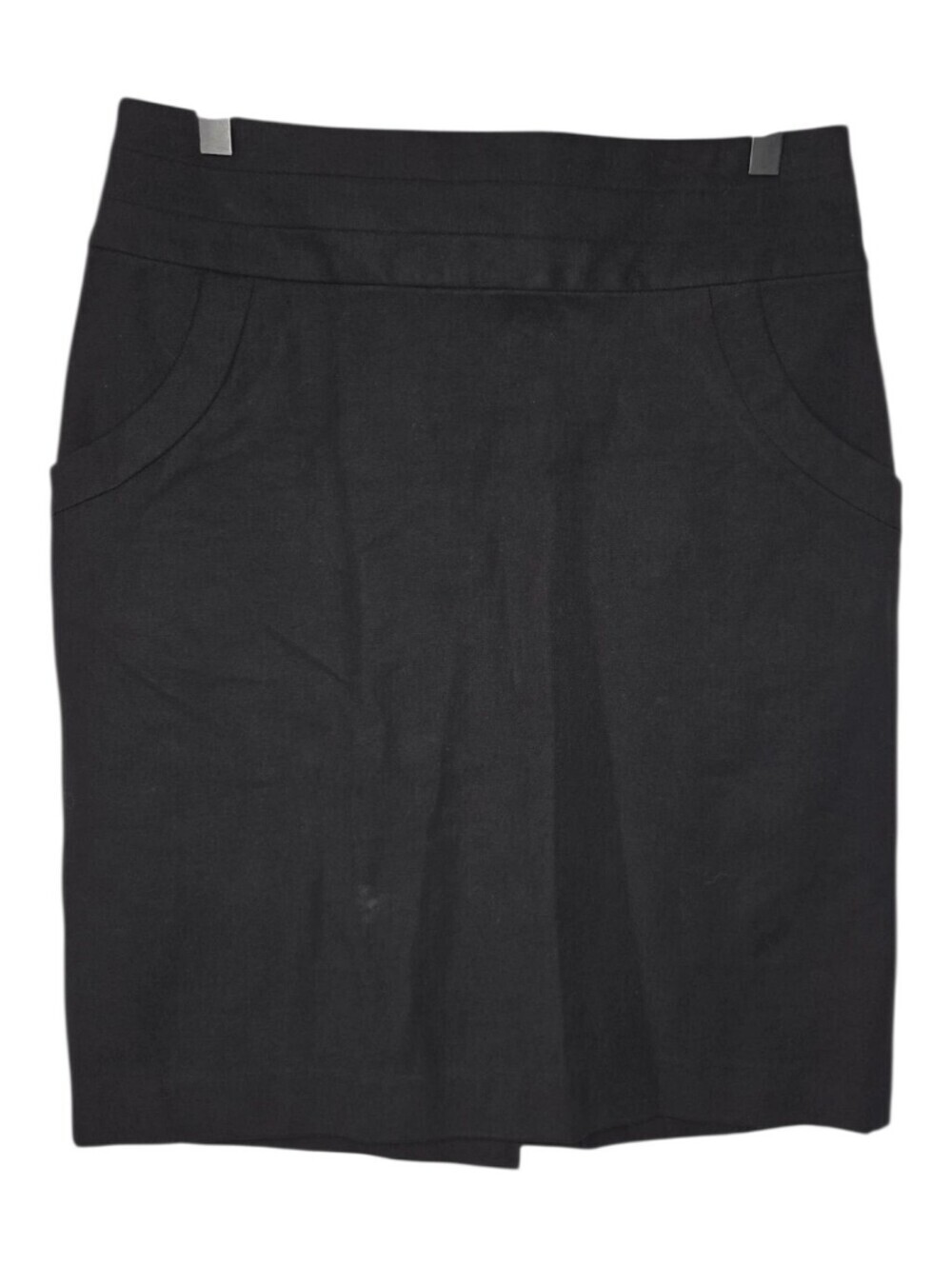 Banana Republic Womens Black Stretch Woven Pencil Skirt Size 4